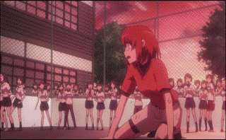 kushieda minori, toradora!, animated, animated gif, anime screenshot, lowres, non-web source, 00s, 1girl, 2boys, multiple boys