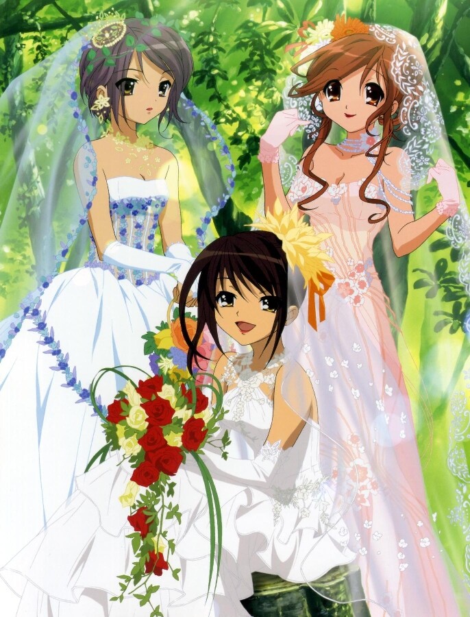 asahina mikuru, nagato yuki, suzumiya haruhi, suzumiya haruhi no yuuutsu, tagme, 00s