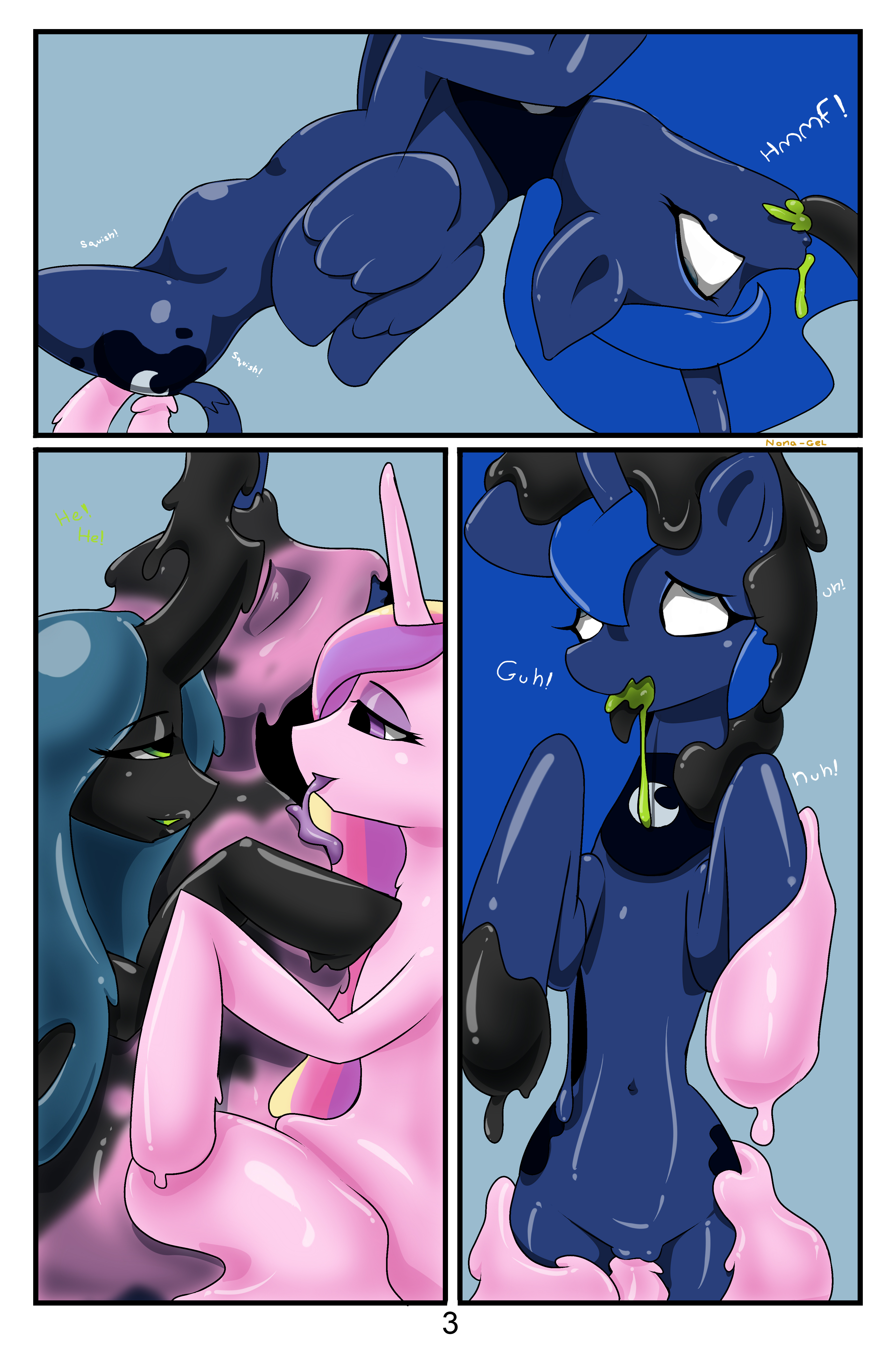 Rule34 – If it exists, there is porn of it / nana gel, princess cadance (mlp), princess luna (mlp), queen chrysalis (mlp) / 214038