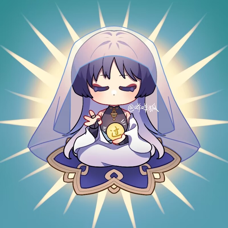 mohu 116, scaramouche (genshin impact), wanderer (genshin impact), genshin impact, translation request, 1boy, aqua background, armpit crease, bare shoulders, black bodysuit, black bridal gauntlets, blue hat, blue kimono, blunt ends, blush, bodysuit, bridal gauntlets, chibi, closed eyes, colored eyelashes, eyelashes, eyeliner, eyeshadow, full body, gold, gold ring, hand up, hat, japanese clothes, jingasa, juban, kimono, makeup, male focus, mandala, mandarin collar, middle ring, mudra, no mouth, off shoulder, ok sign, orb, purple hair, purple veil, red eyeliner, red eyeshadow, see-through clothes, see-through veil, sitting, solo, straight-on, twitter username, veil, white kimono, wispy bangs, yellow aura