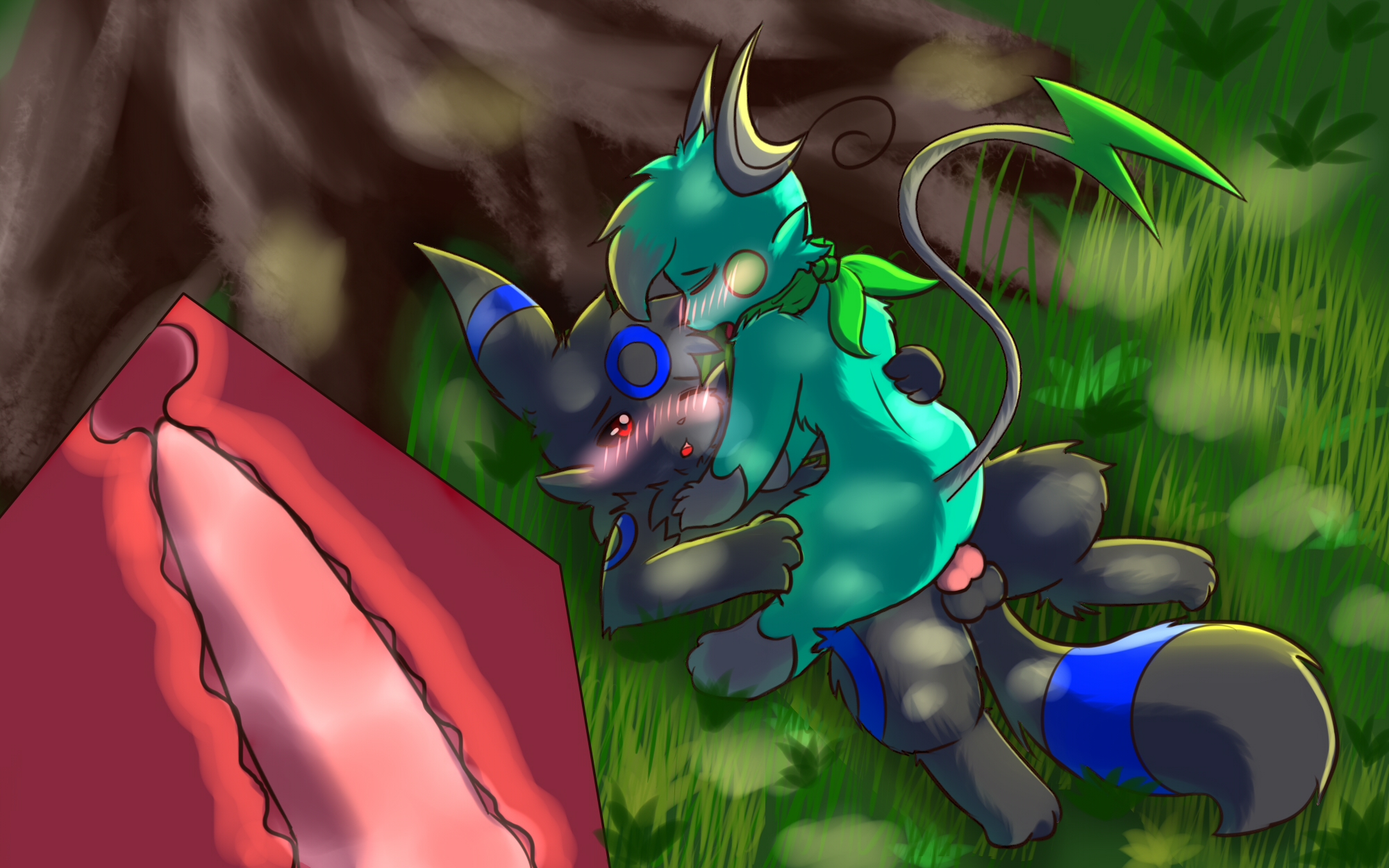 Rule34 – If it exists, there is porn of it / senz, daiki (character), eeveelution, raichu, umbreon, winter (character) / 214444
