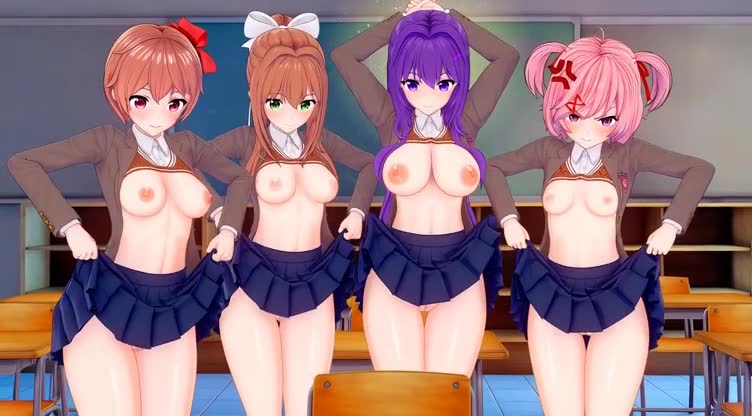 Rule34 – If it exists, there is porn of it / artist request, monika (doki doki literature club), natsuki (doki doki literature club), sayori (doki doki literature club), yuri (doki doki literature club) / 8677868