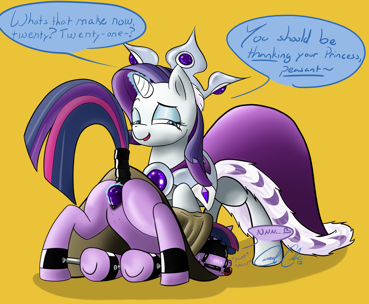 Rule34 – If it exists, there is porn of it / carmelpony, rarity (mlp), twilight sparkle (mlp) / 214922
