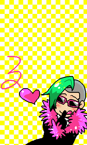 lussuria, katekyo hitman reborn!, lowres, 00s, green hair, topet, varia