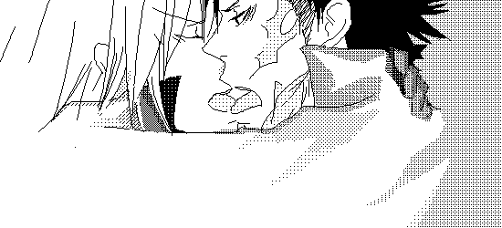 superbi squalo, xanxus, katekyo hitman reborn!, silver hair, 00s, black hair, couple, kiss, lips, long hair, male focus, monochrome, scar, short hair, tongue, varia, yaoi