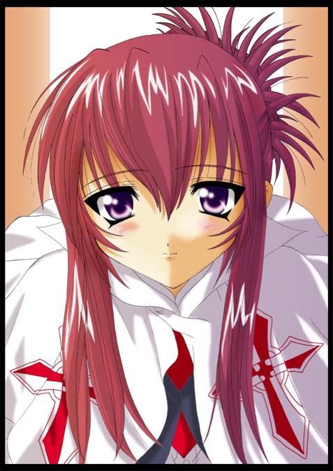 chikage (sister princess), sister princess, 00s, blush, purple eyes, purple hair