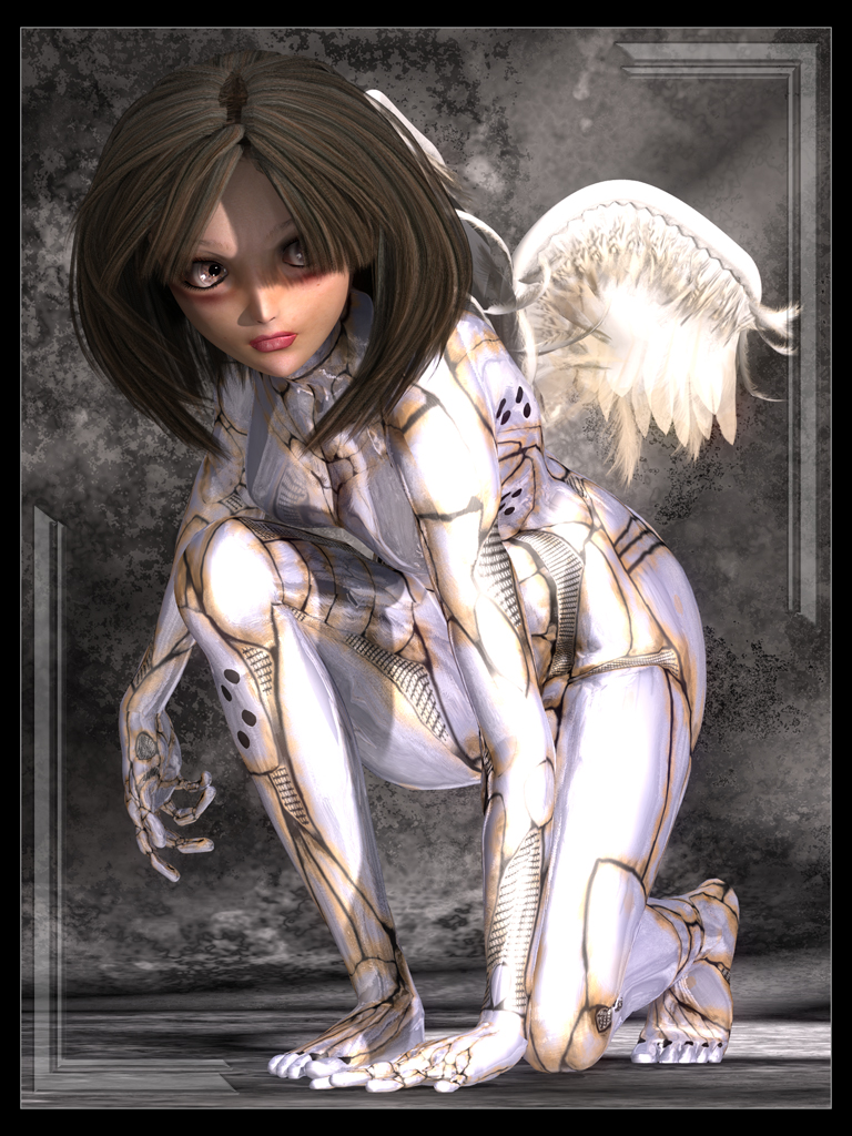 alita, battle angel alita, tagme, 1990s (style), cyborg
