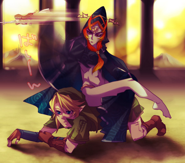 toilet (108 toilet), link, princess zelda, twili midna, nintendo, the legend of zelda, the legend of zelda: twilight princess, resized, spoilers, 1boy, 2girls, blonde hair, blue eyes, brown hair, cloak, femdom, gauntlets, girl on top, gloves, hat, human chair, human furniture, long hair, multiple girls, pixiv thumbnail, pointy ears, princess, red eyes, red hair, robe, sitting, sitting on person, sword, weapon