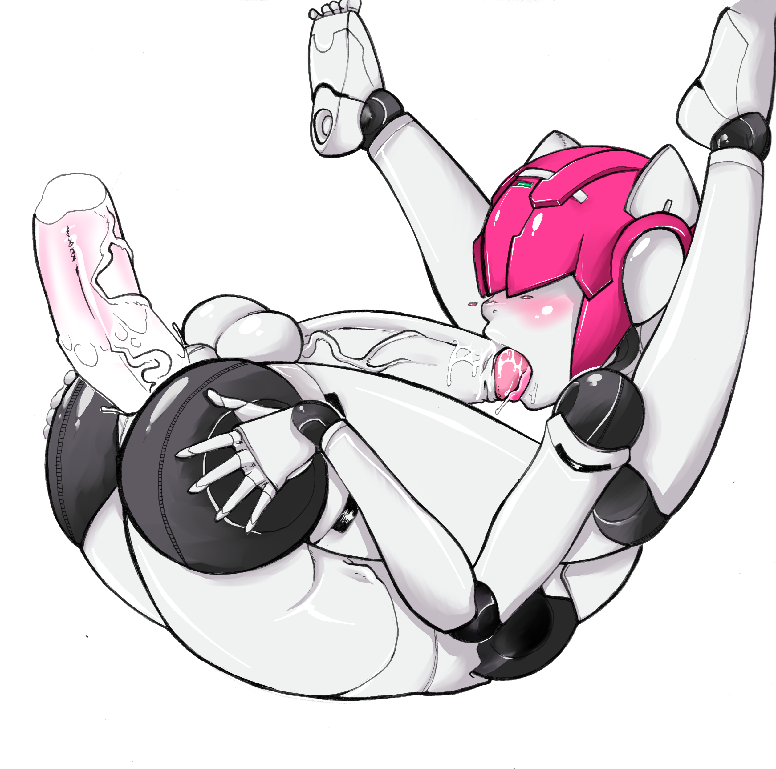 tammaro, shamrock (polynian), robot neoanthropinae polynian, 1boy, android, penis, robot, trap