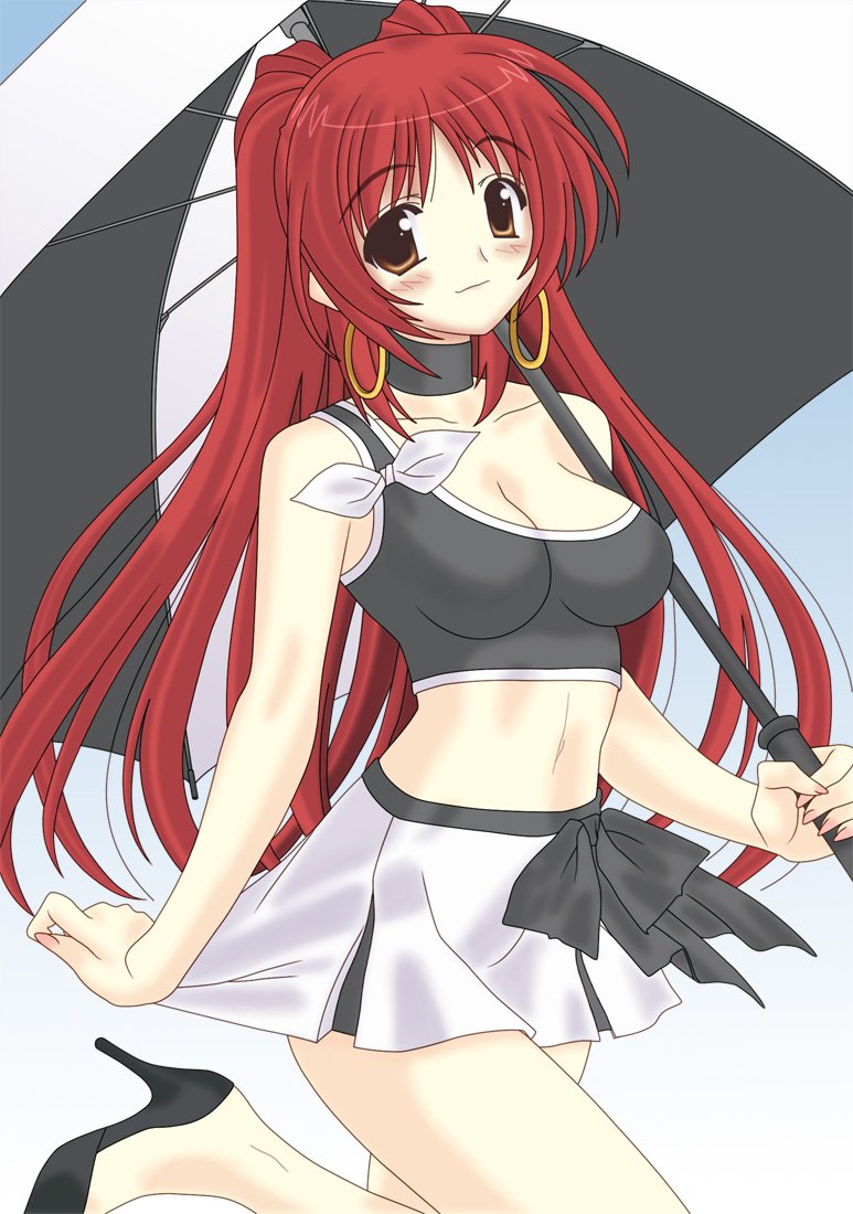 kousaka tamaki, to heart (series), to heart 2, tagme, 00s, brown eyes, race queen, red hair, solo