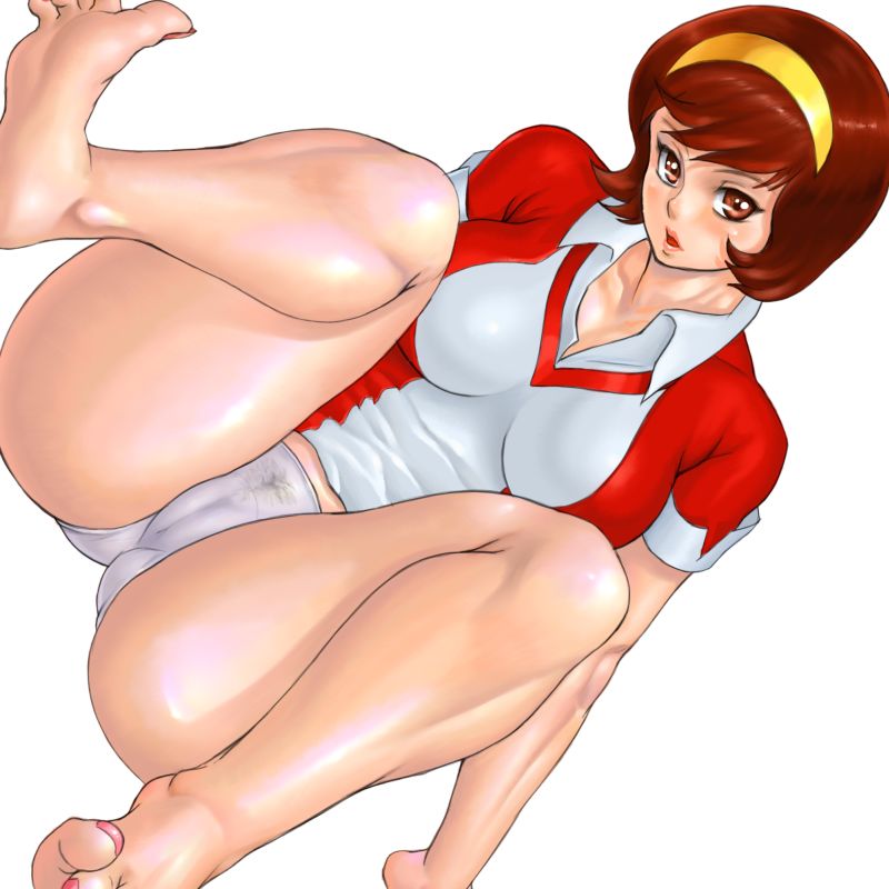 zen and retro, makimura miki, devilman, tagme, cameltoe, no bra, pubic hair