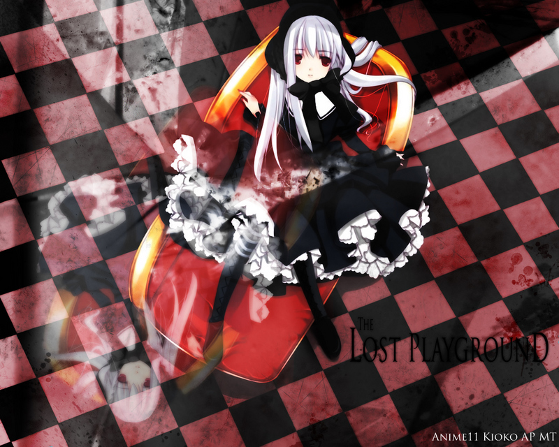 suigintou, rozen maiden, tagme, 00s, black dress, couch, dress, lolita fashion, solo