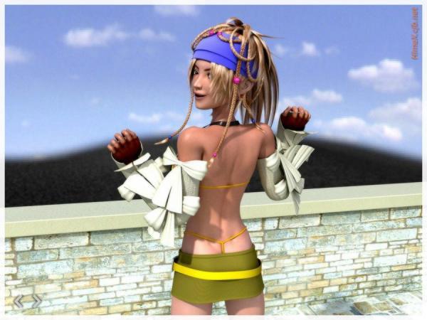 rikku (ff10), final fantasy, final fantasy x, final fantasy x-2, tagme, 00s, rikku cg set, thong