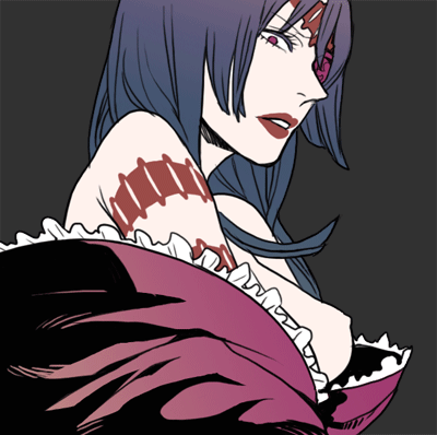 takase (harakiri), adiane, tengen toppa gurren lagann, bad id, bad pixiv id, lowres, 00s, 1girl, blue hair, breasts, eyepatch, female focus, frills, lipstick, long hair, makeup, medium breasts, nipple slip, nipples, sideboob, solo, tattoo
