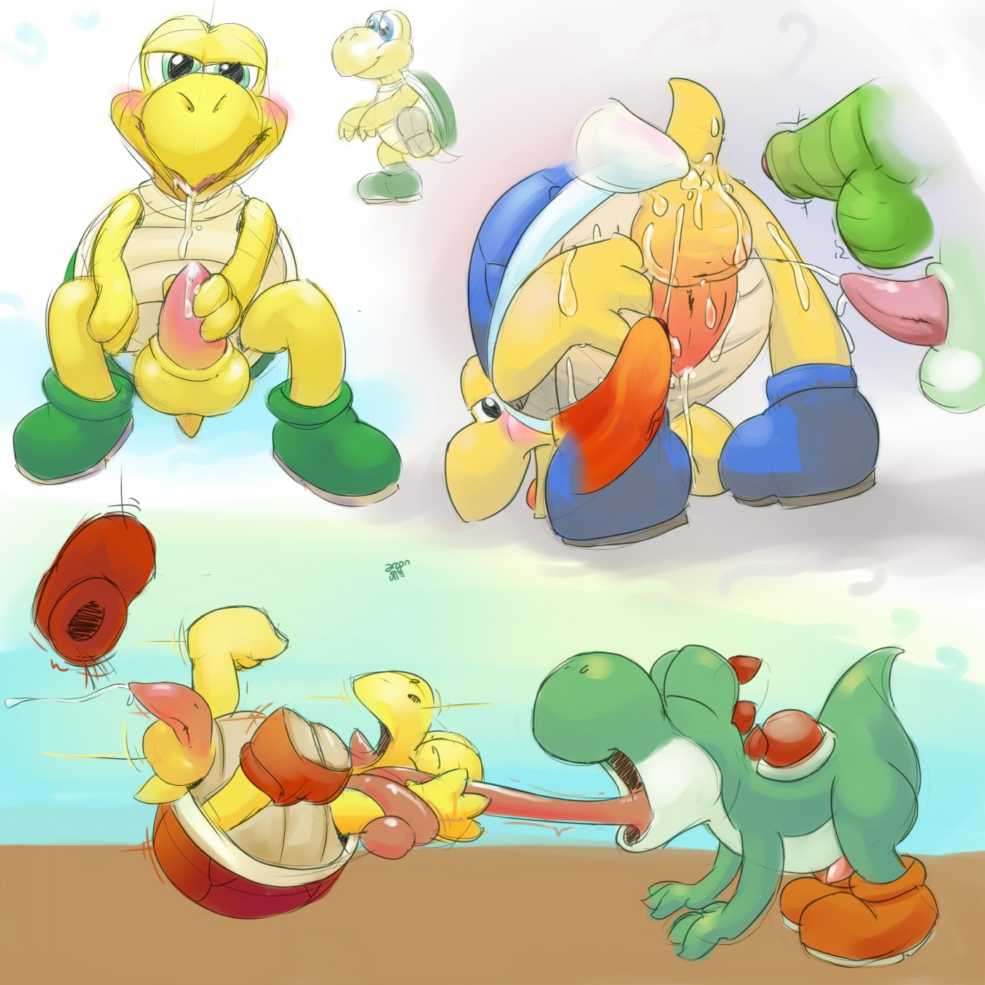 Rule34 – If it exists, there is porn of it / argon vile, koopa troopa, yoshi / 219183