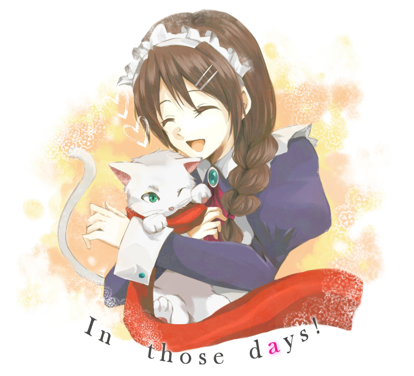 okra boom, kwork, leri, in those days, bad id, bad pixiv id, tagme, cat, maid