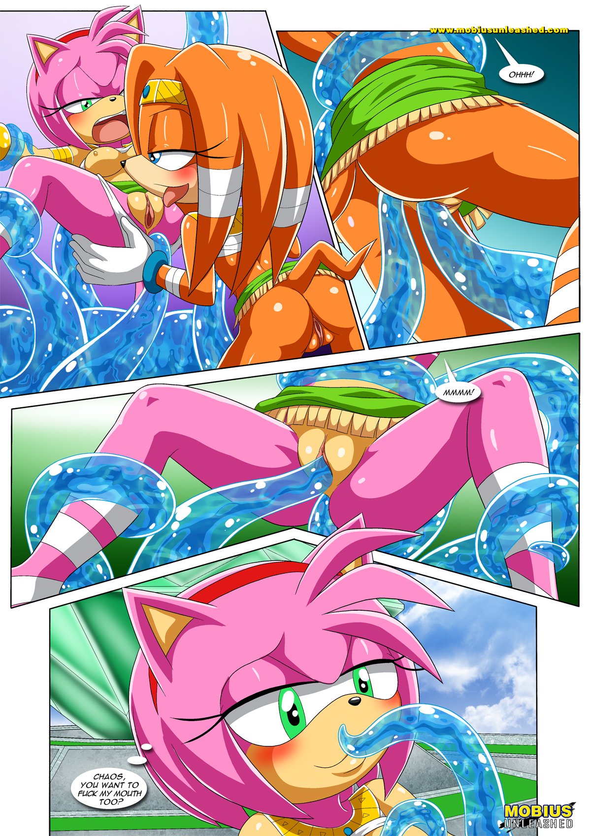 Rule34 – If it exists, there is porn of it / bbmbbf, palcomix, amy rose, chaos (sonic), tikal the echidna / 219833