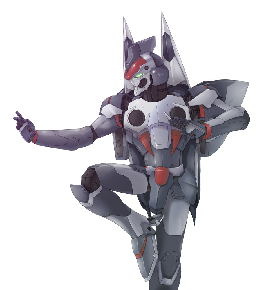 hikapan, saeki shun, tosh (imonade ryouchou), tosh (toshushu), weltall, xenogears, armor, fighting stance, helmet, machinery, mecha, no humans, robot, weapon
