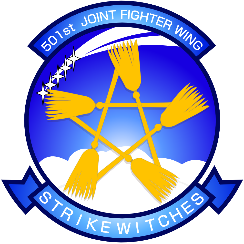 strike witches, world witches series, 00s, broom, cloud, emblem, logo, no humans, ribbon, shooting star, star (symbol), transparent background, white background