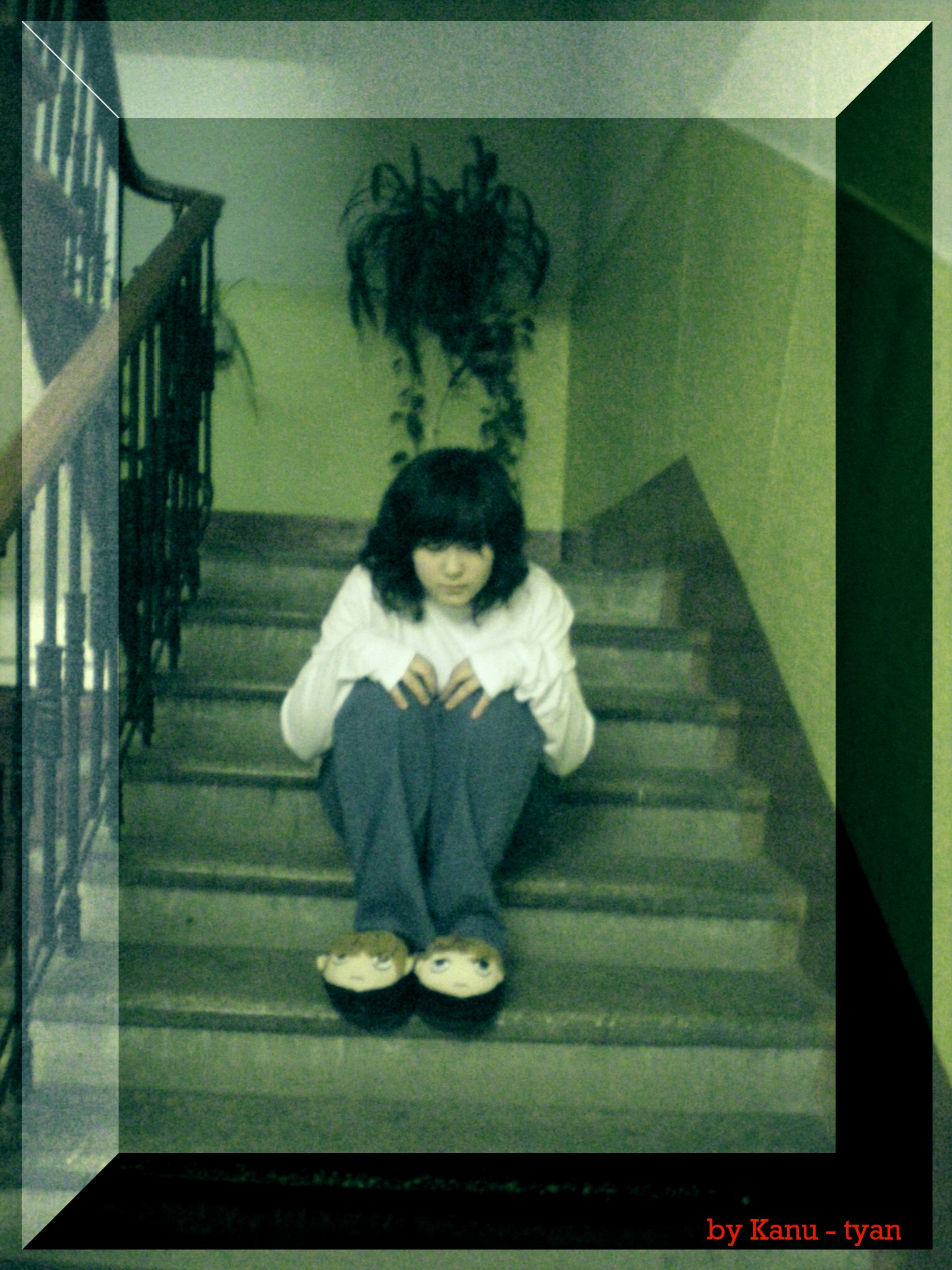 l (death note), death note, cosplay photo, highres, photo (medium), self-upload, 1girl, child, cosplay, crossdressing, crossdressing (ftm), female focus, solo
