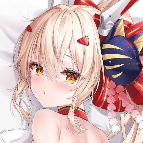 zi yue liuli, ayanami (azur lane), azur lane, lowres, crop top, crown, headgear, high ponytail, mini crown, orange eyes, ponytail, thighhighs, white thighhighs