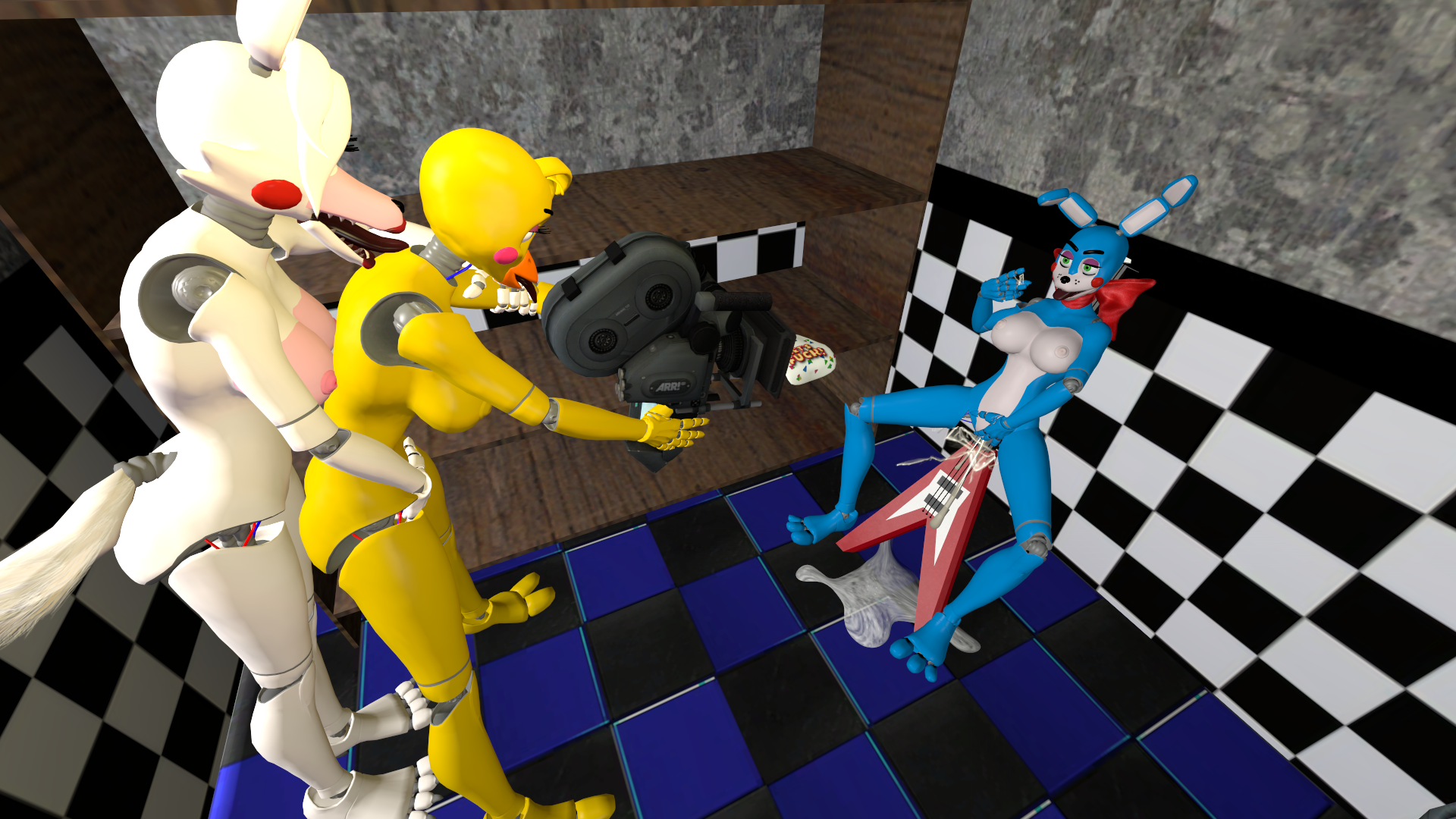 Rule34 – If it exists, there is porn of it / fnaf gurl (artist), mangle (fnaf), toy bonnie (fnaf), toy chica (fnaf) / 220497