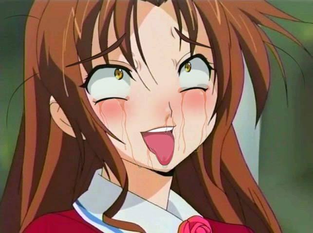 tagme, ahegao, messy hair, rolling eyes, runny nose, snot, tears, tongue, what