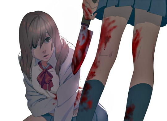 esukee, original, bad id, bad pixiv id, tagme, blood, knife, school uniform