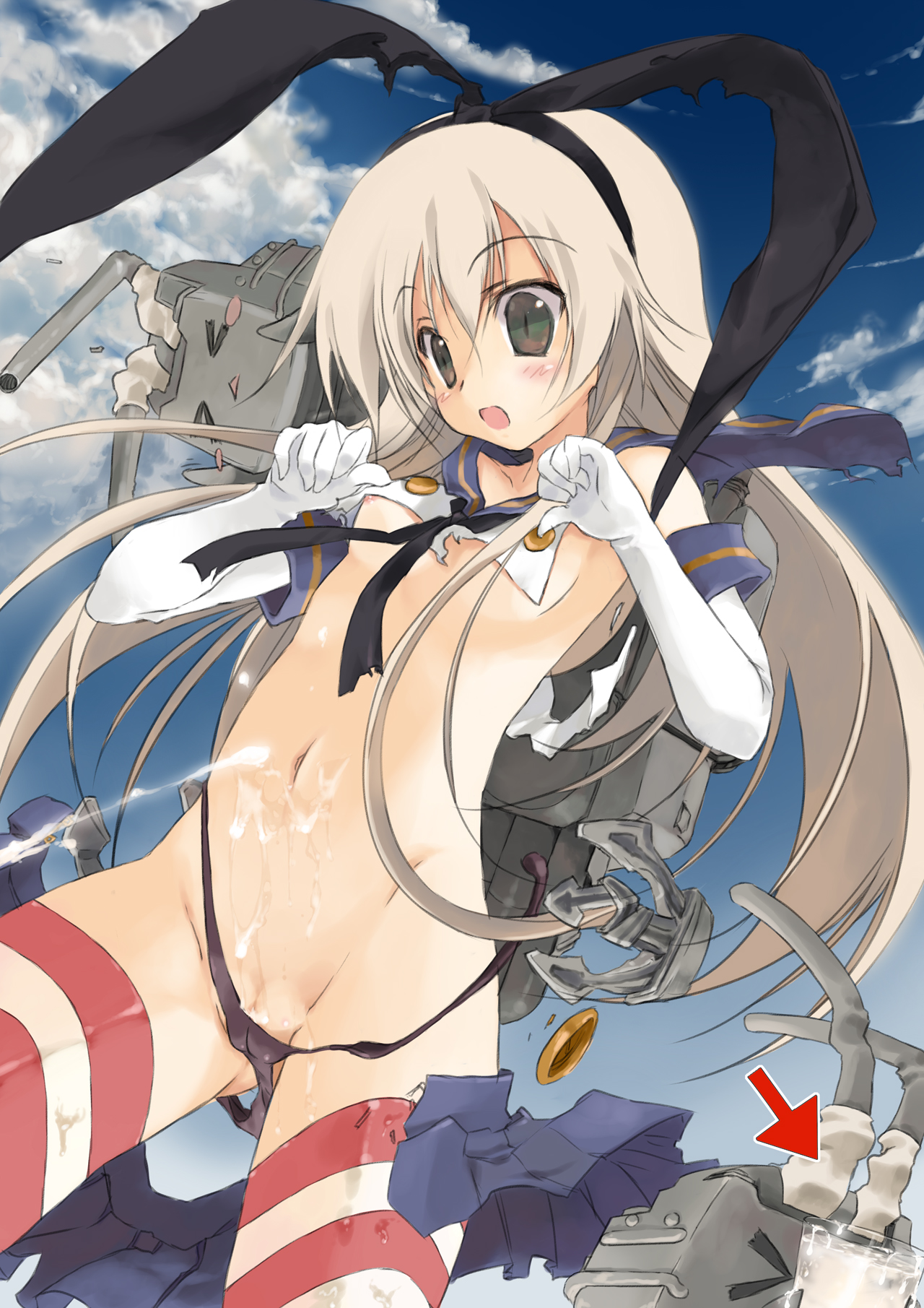 Rule34 – If it exists, there is porn of it / scaji, rensouhou-chan, shimakaze (kantai collection) / 221464