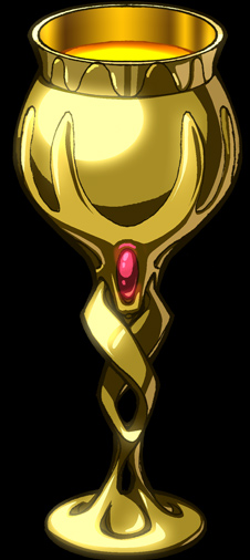 kongai, ornament, tagme, black background, chalice, cup, gold, no humans