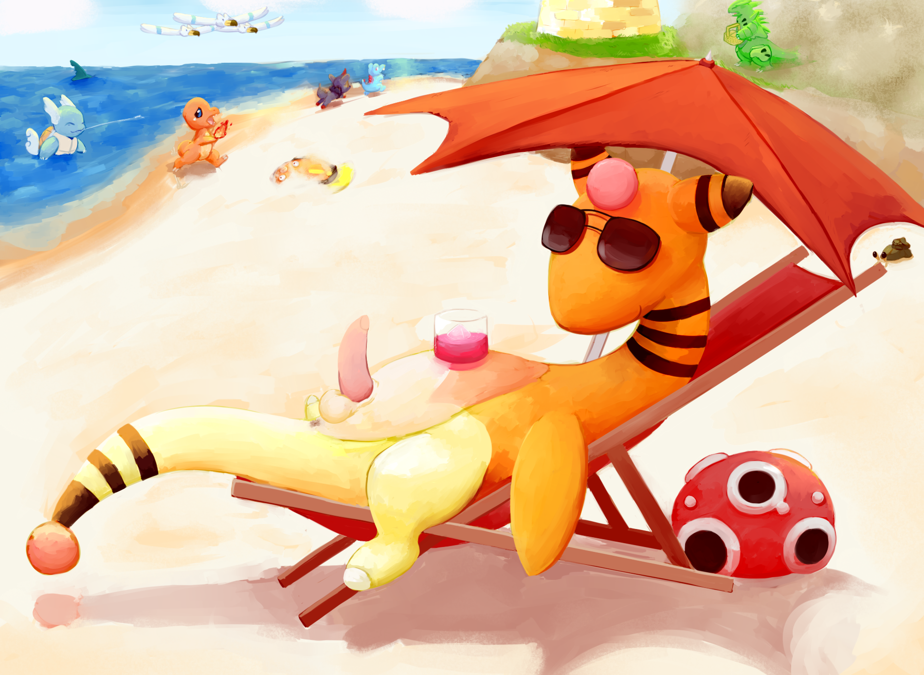 Rule34 – If it exists, there is porn of it / a6p, ampharos, charmander, dwebble, sharpedo, shuckle, stunfisk, totodile, tyranitar, wartortle, zorua / 221703