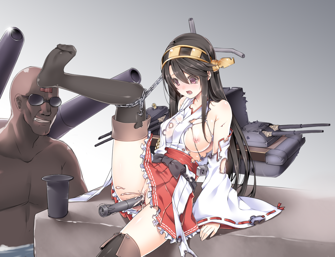 Rule34 – If it exists, there is porn of it / kuro (kuronell), haruna (kantai collection) / 222090