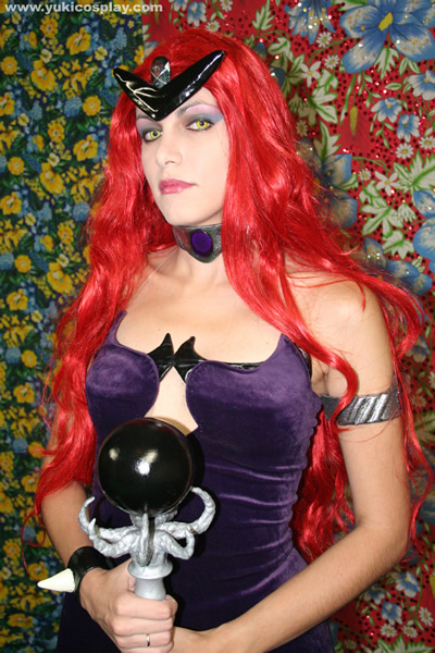 queen beryl, bishoujo senshi sailor moon, photo (medium), cosplay, curly hair, fingernails, long fingernails, long hair, red hair