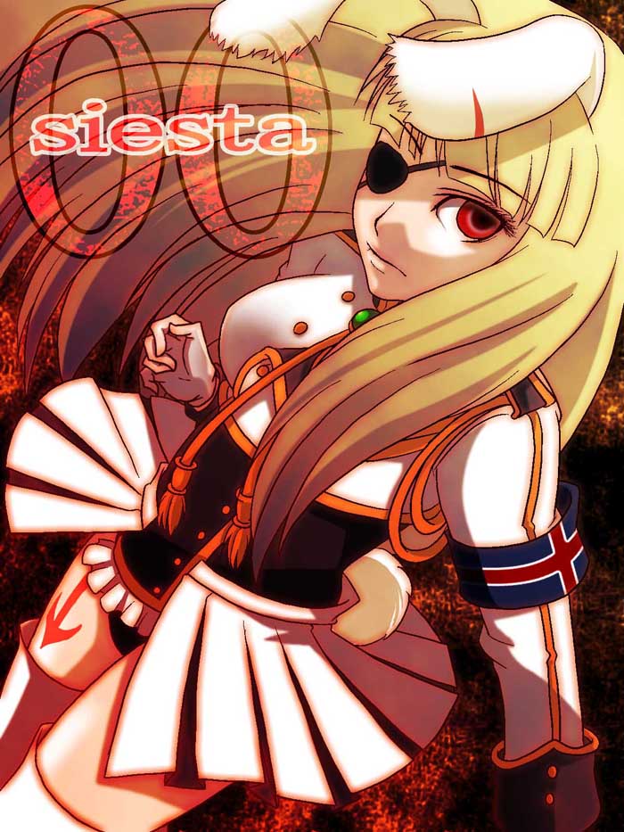 misumi kouji, misumikouji, chiester00, umineko no naku koro ni, bad id, bad pixiv id, 00s, 1girl, animal ears, eyepatch, female focus, red eyes, showgirl skirt, skirt, solo, thighhighs