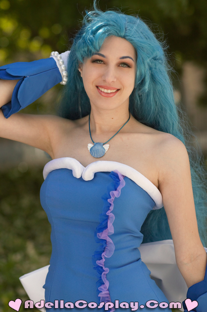 noelle, mermaid melody pichi pichi pitch, photo (medium), blue hair, cosplay, deep blue pearl voice, long hair