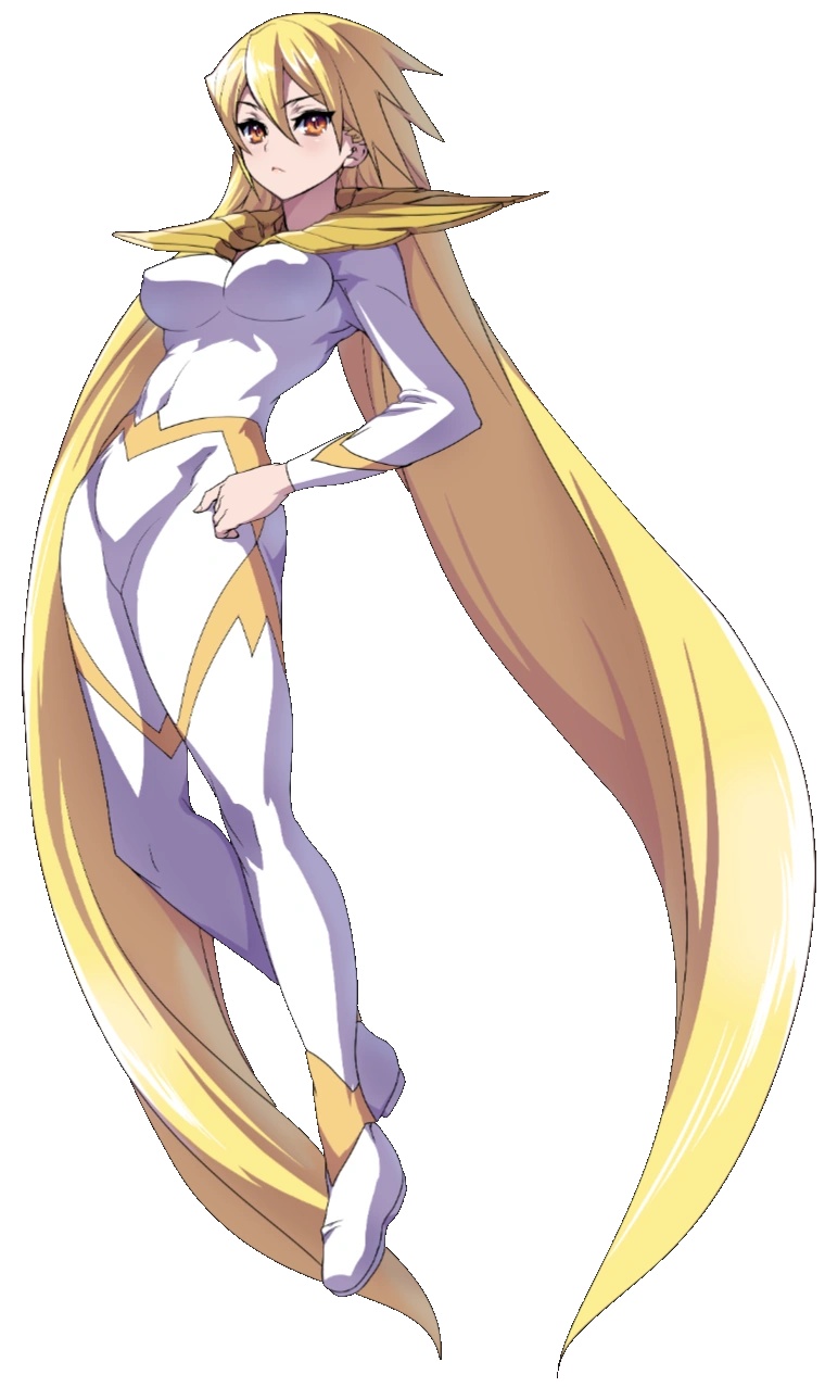akaga hirotaka, mildred avallone, aq interactive, arcana heart, arcana heart 3, atlus, examu, highres, tagme, 1girl, blonde hair, bodysuit, covered erect nipples, groin, long hair, simple background, skin tight, white background
