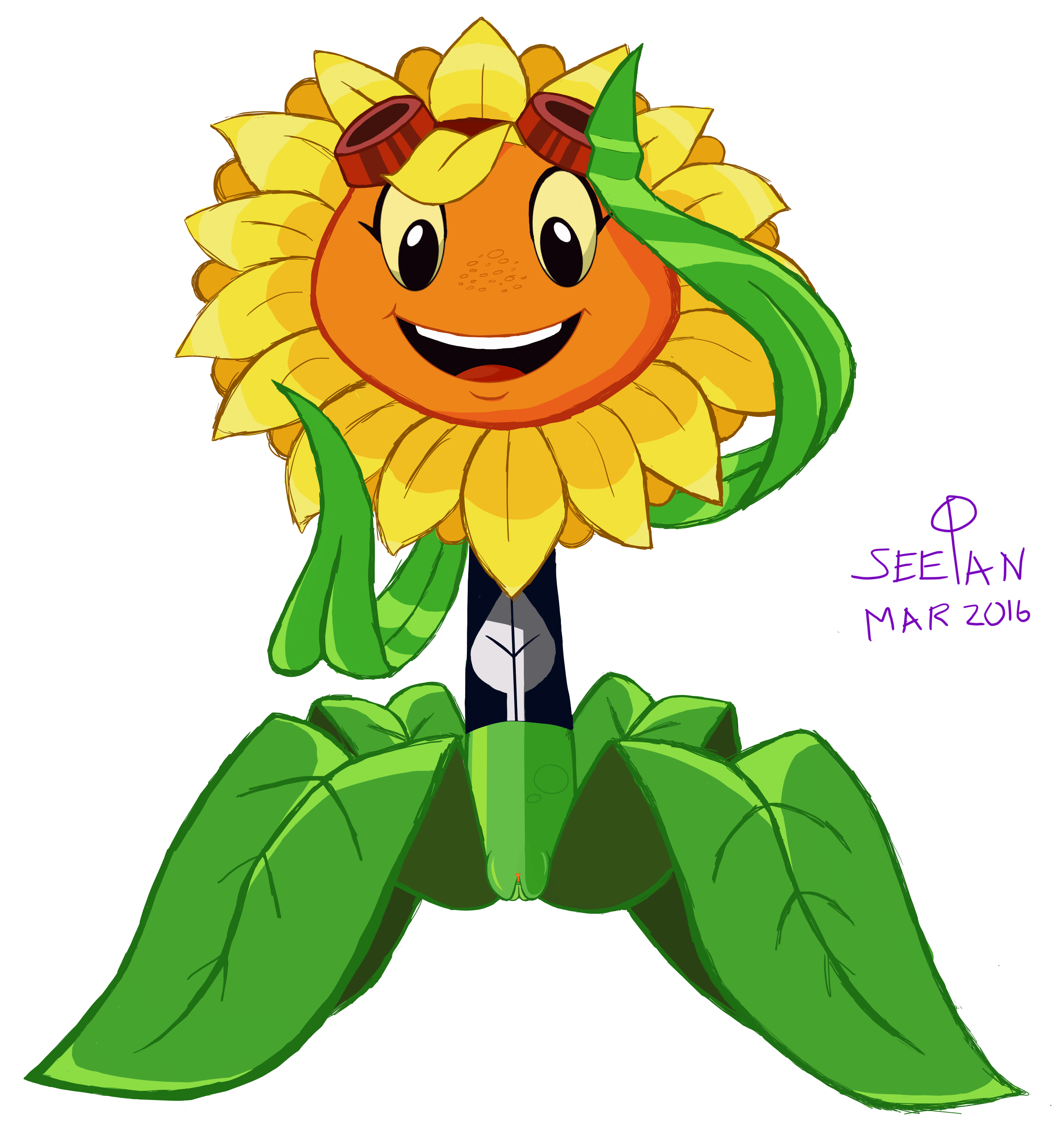 Rule34 – If it exists, there is porn of it / seepan, solar flare, sunflower (pvz) / 223516
