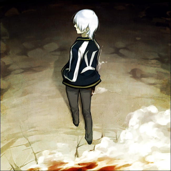 kiri (0925kiri), nataru shinmyou, tetsuwan birdy decode, 00s, 1boy, jacket, male focus, solo, white hair