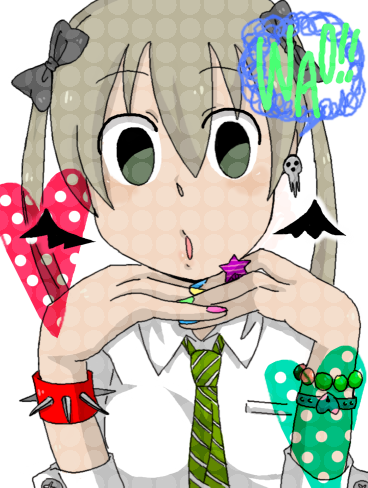 kazuki (artist), maka albarn, soul eater, lowres, 00s, 1girl, female focus, solo