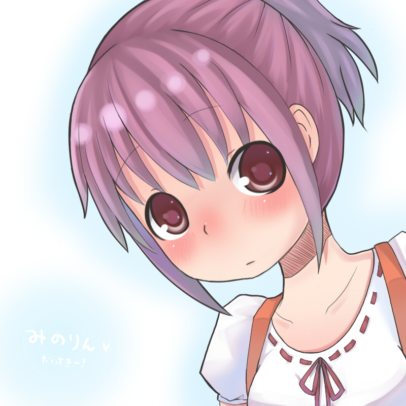 2a, kouya (ame-zaiku), kushieda minori, toradora!, bad id, bad pixiv id, 00s, blush, maid, ponytail, red eyes, red hair, short hair, solo, waitress