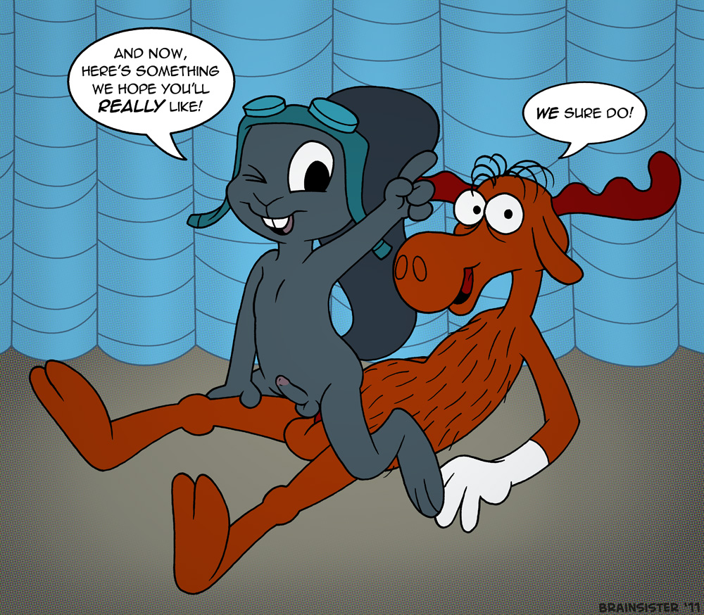 Rule34 – If it exists, there is porn of it / brainsister, bullwinkle j moose, moose, rocket j squirrel / 224191