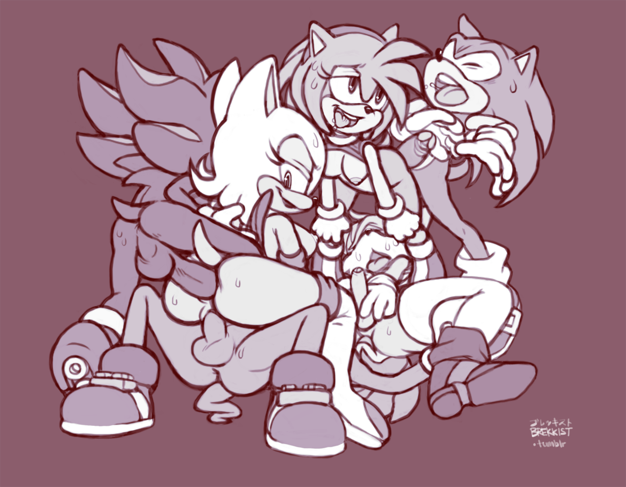 Rule34 – If it exists, there is porn of it / brekkist, amy rose, knuckles the echidna, rouge the bat, shadow the hedgehog, sonic the hedgehog, tails / 224225