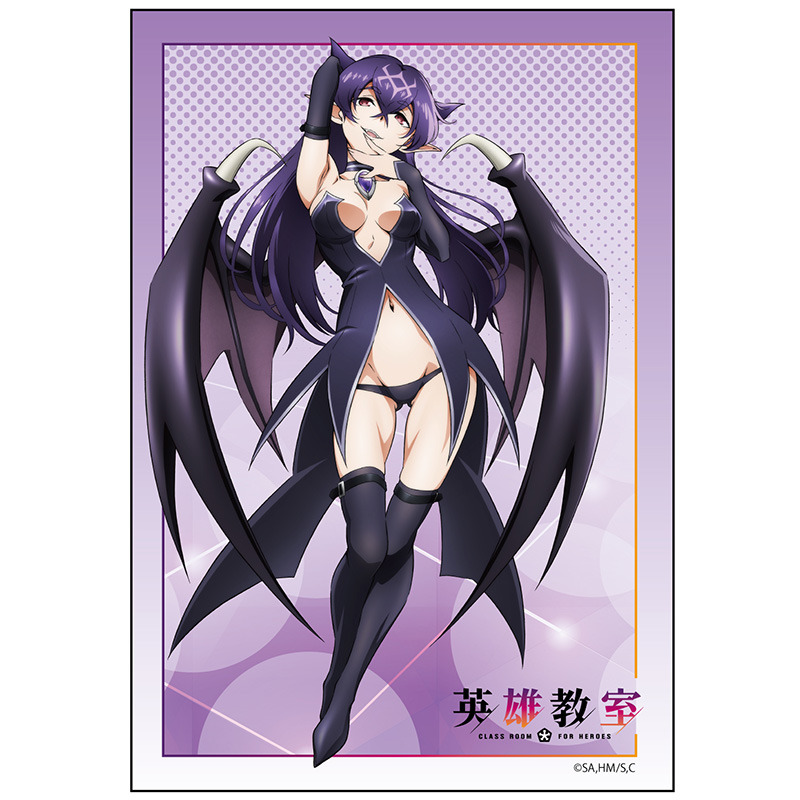 kawamura kousuke, maria (eiyuu kyoushitsu), eiyuu kyoushitsu, official art, tagme, 1girl, breasts, cleavage, demon girl, groin, looking at viewer, lowleg, lowleg panties, navel, panties, smile, underwear, wings