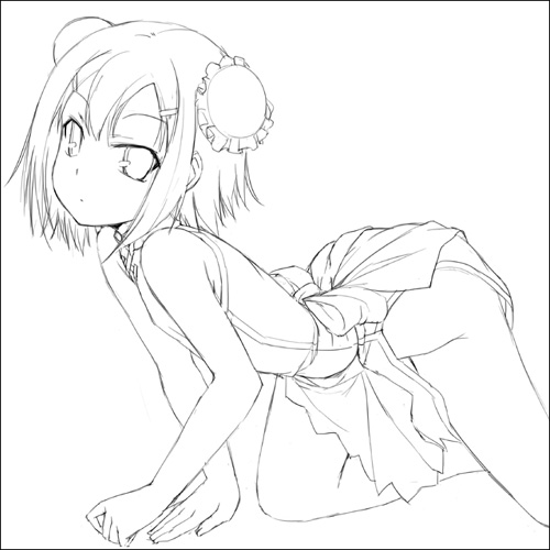 mizuki makoto, kinoshita hideyoshi, baka to test to shoukanjuu, lowres, 1boy, bun cover, china dress, chinese clothes, crossdressing, crossdressing (mtf), double bun, dress, greyscale, hair bun, male focus, monochrome, solo, trap
