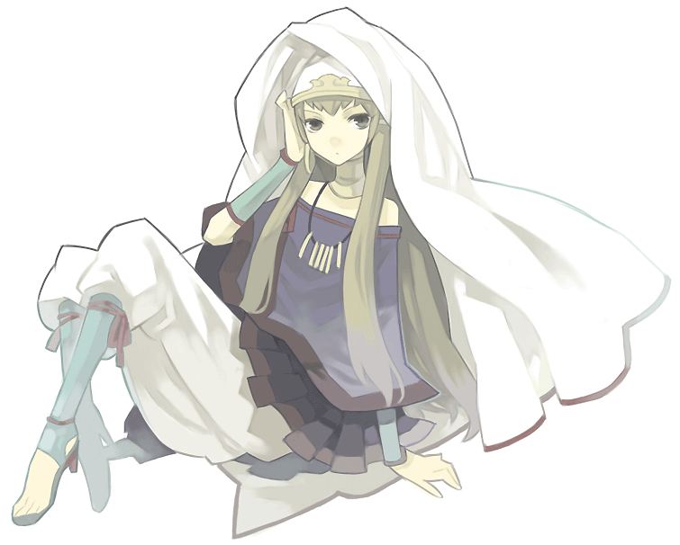 zenzou, morrin (suikoden), gensou suikoden, gensou suikoden tierkreis, bad id, bad pixiv id, green hair, long hair, solo