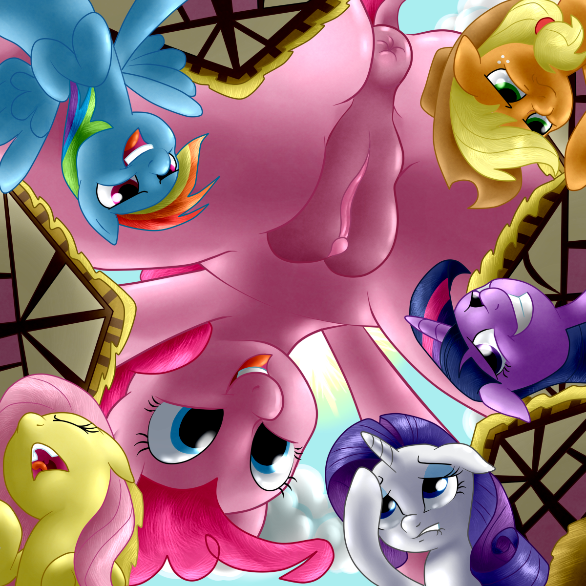 Rule34 – If it exists, there is porn of it / khorme, applejack (mlp), fluttershy (mlp), mane six (mlp), pinkie pie (mlp), rainbow dash (mlp), rarity (mlp), twilight sparkle (mlp) / 225557