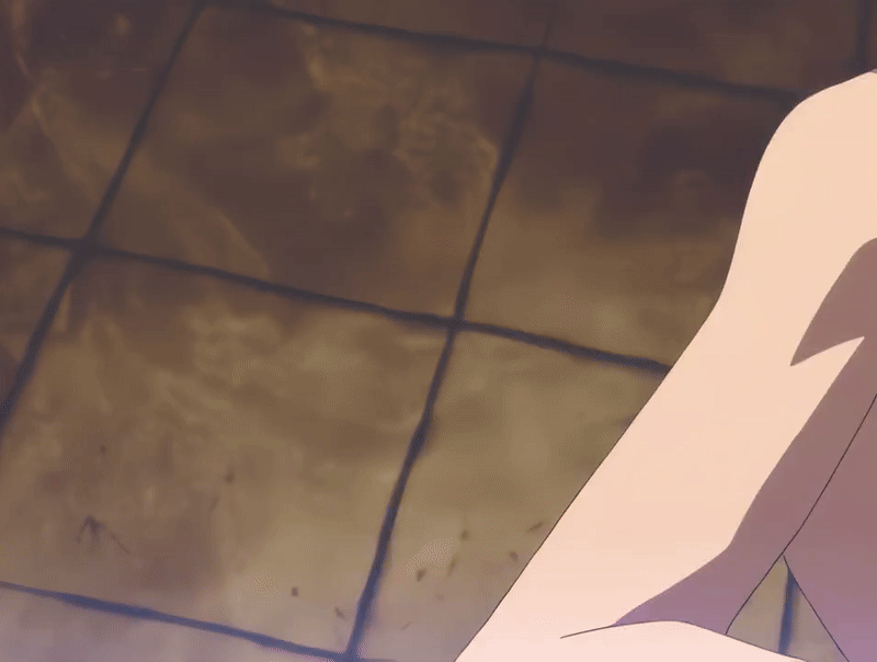 takashiro hiroko, bible black, bible black new testament, shin bible black, animated, animated gif, anime screenshot, tagme, 00s, 1girl, 2004, bouncing breasts, breasts, collarbone, large breasts, lying, mature female, open mouth, red hair, short hair