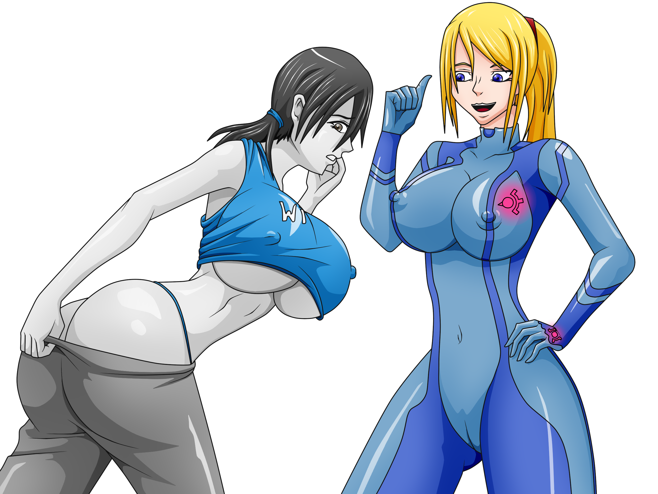 Rule34 – If it exists, there is porn of it / war-off-evil, samus aran, wii fit trainer / 225873