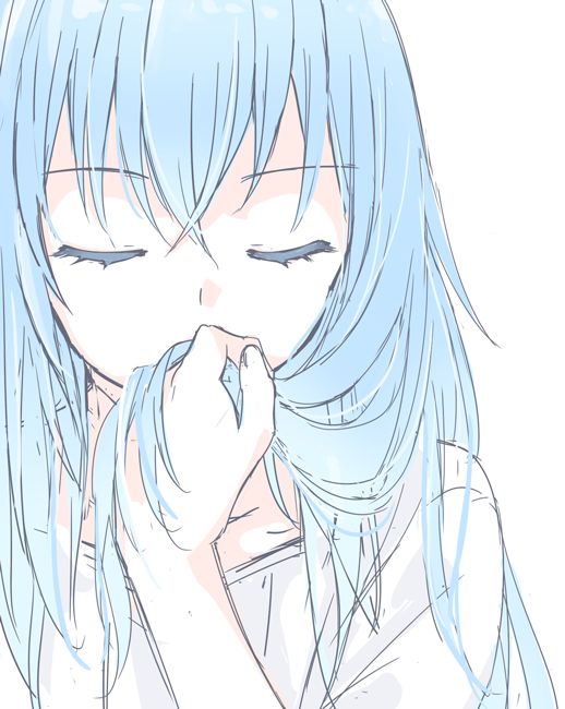 mizuki riko, rimuru tempest, tensei shitara slime datta ken, tagme, 1other, blue hair