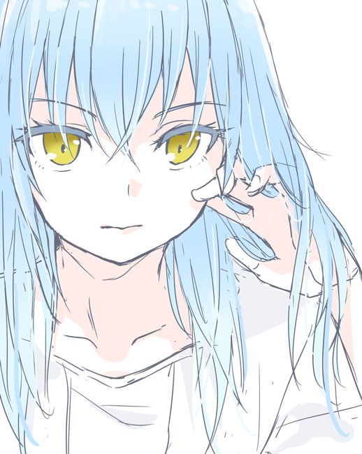 mizuki riko, rimuru tempest, tensei shitara slime datta ken, tagme, 1other, blue hair